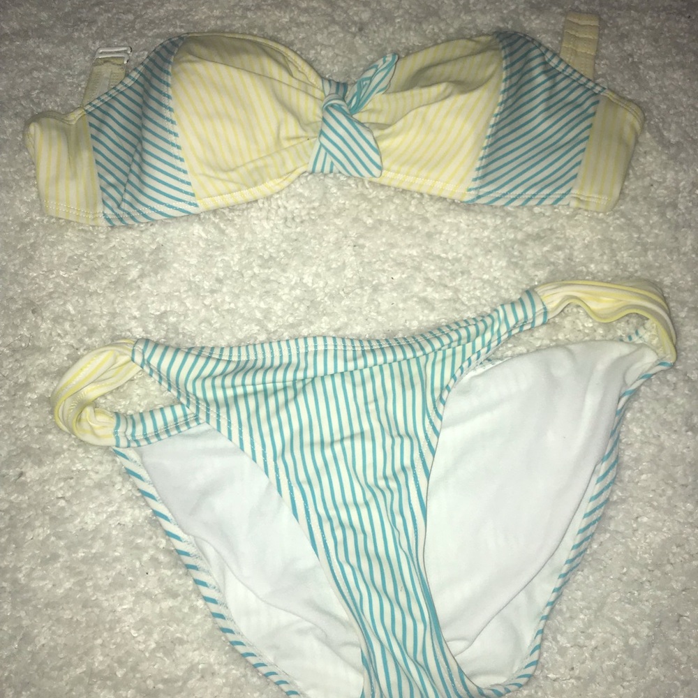 Old navy yellow/blue bandeau size S
